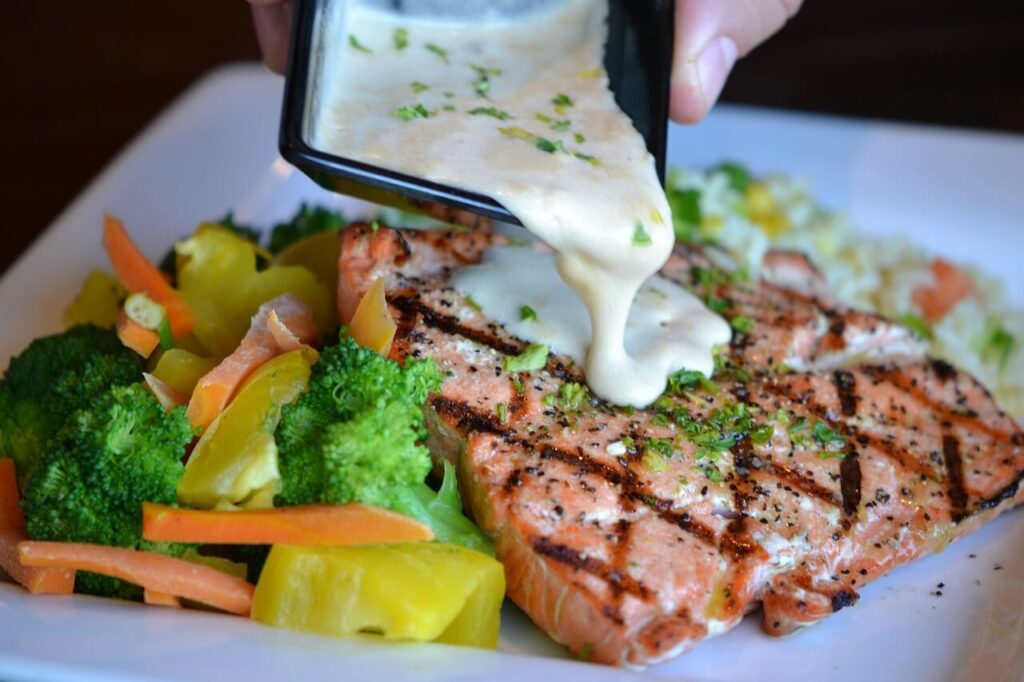 Grilled Salmon with Quinoa