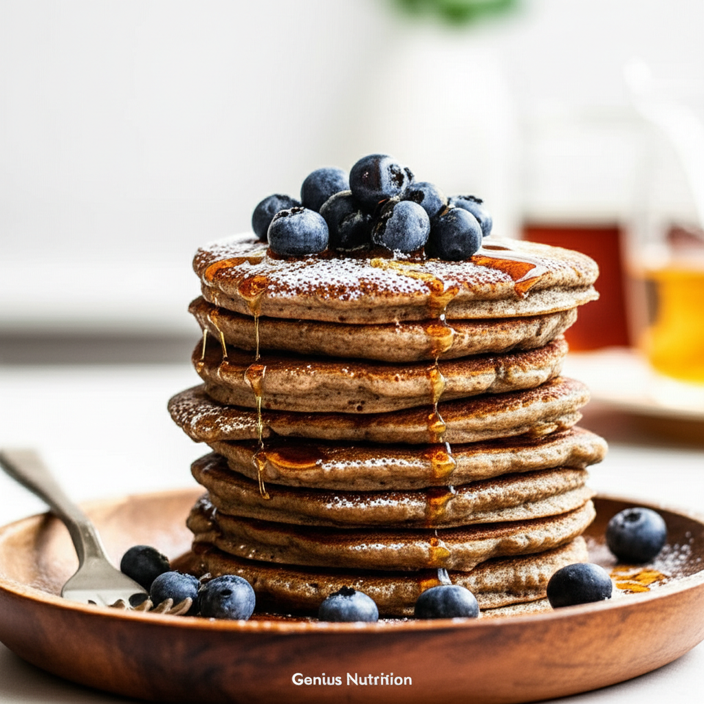 Generate a high-quality, relevant image prompt for an article about: Are Buckwheat Pancakes Healthy?