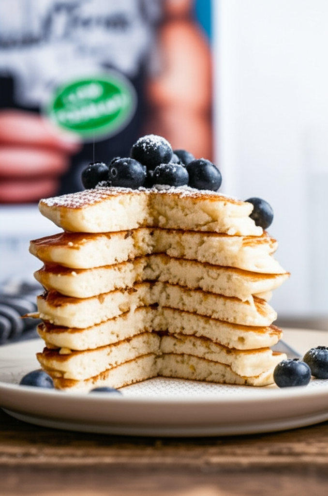 Generate a high-quality, relevant image prompt for an article about: Are Pancakes Low FODMAP? Genius