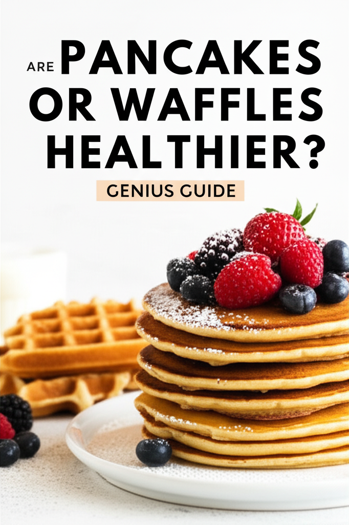 Generate a high-quality, relevant image prompt for an article about: Are Pancakes Or Waffles Healthi
