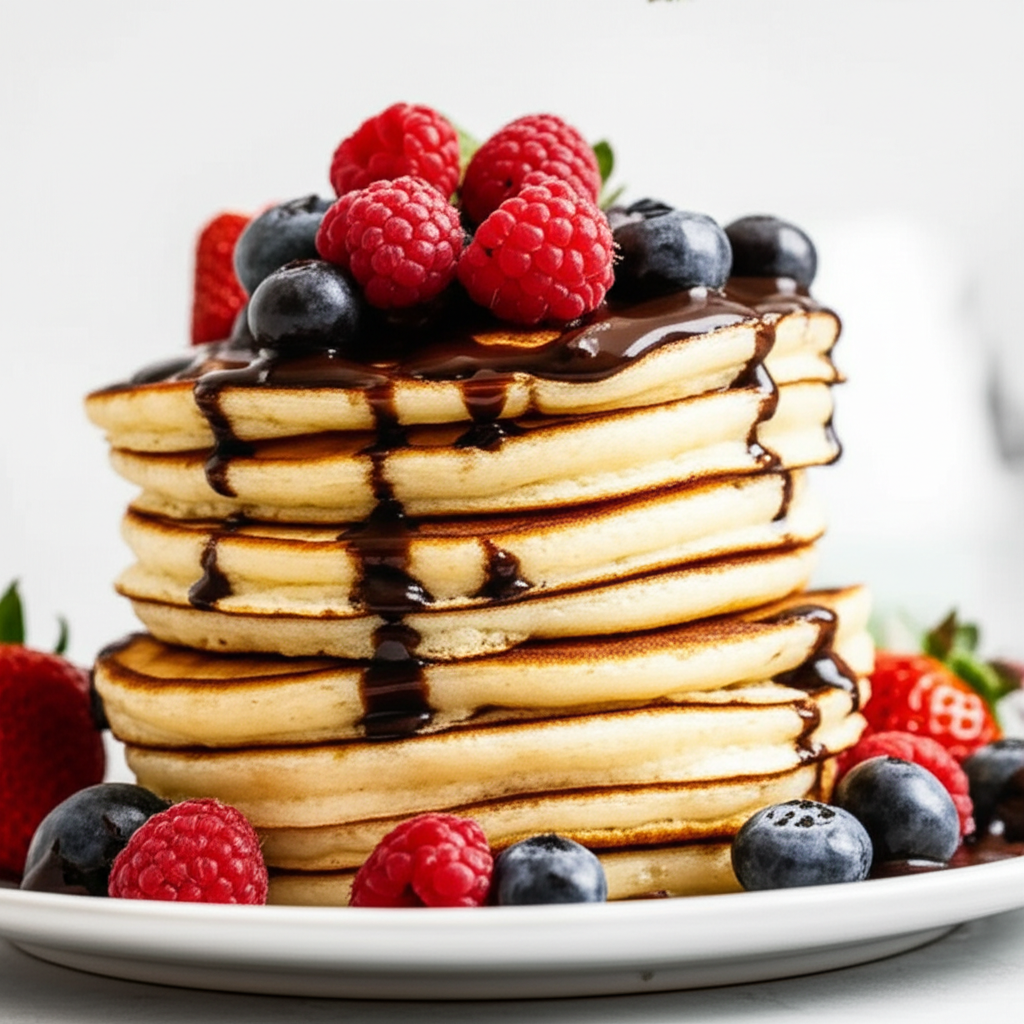 Generate a high-quality, relevant image prompt for an article about: Can I Add Cocoa to Pancake Mix: