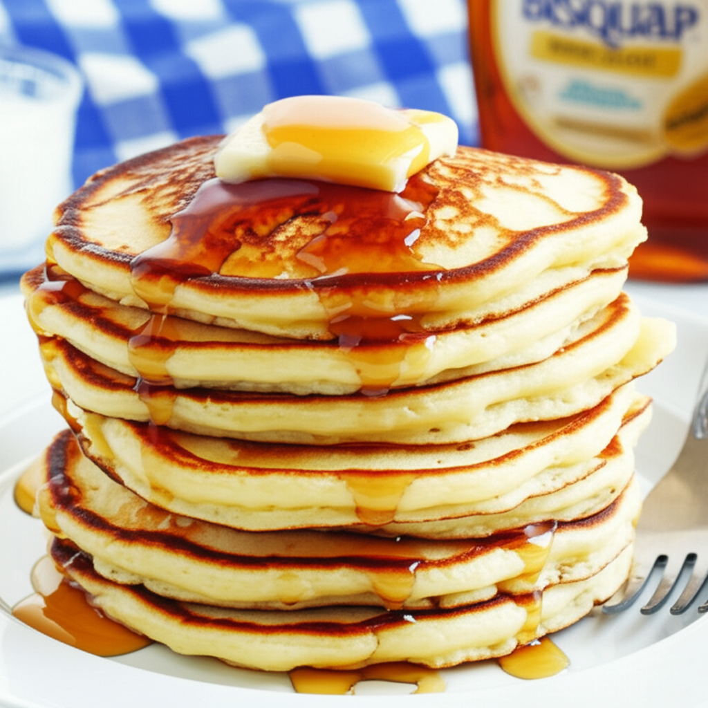 Generate a high-quality, relevant image prompt for an article about: Can I Make Bisquick Pancakes Wi